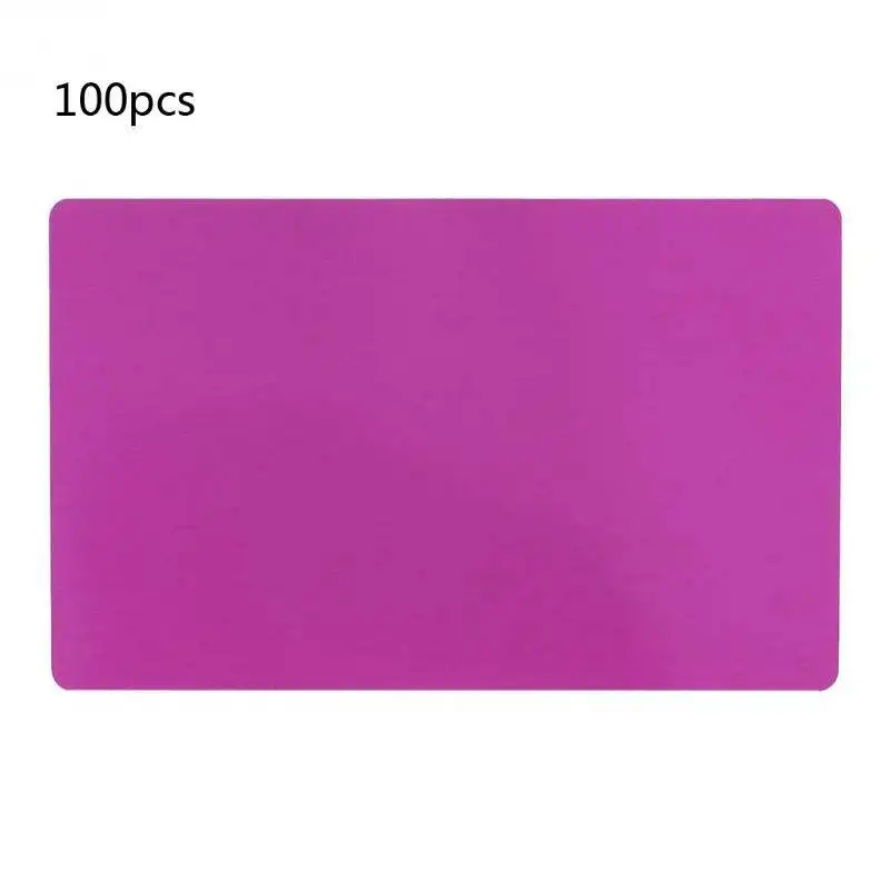 Design Professional 100PCS Blank Engraved DIY Custom Black Bank Credit Visiting Name Cards Aluminium Alloy Metal Business Card