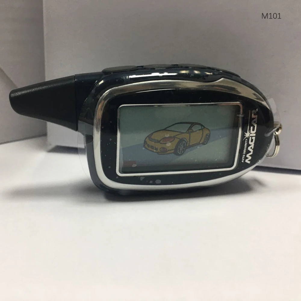 брелок пульт дистанционного управления подходит для Magicar scher-khan M7 M100 M101 двухсторонняя Автомобильная сигнализация