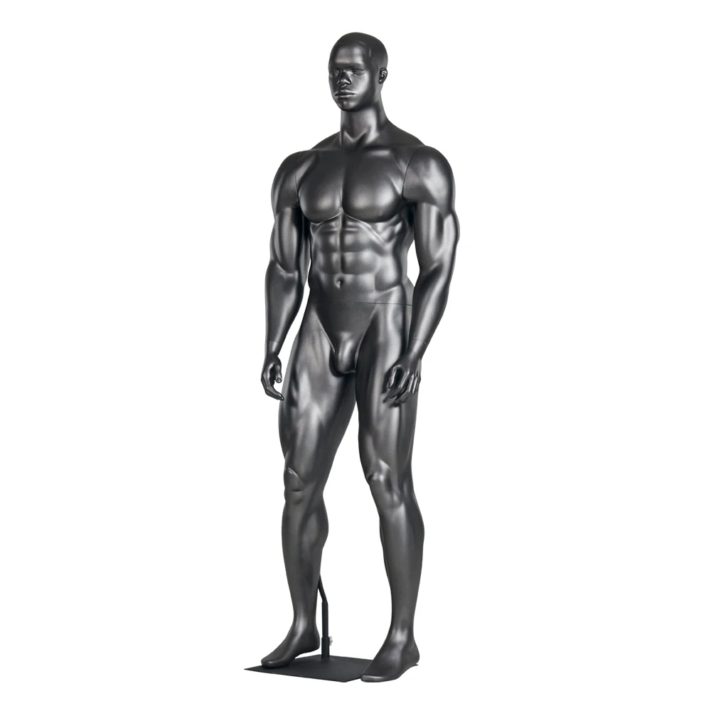Full Body Sports Big Size Strong Muscular African Male Mannequin