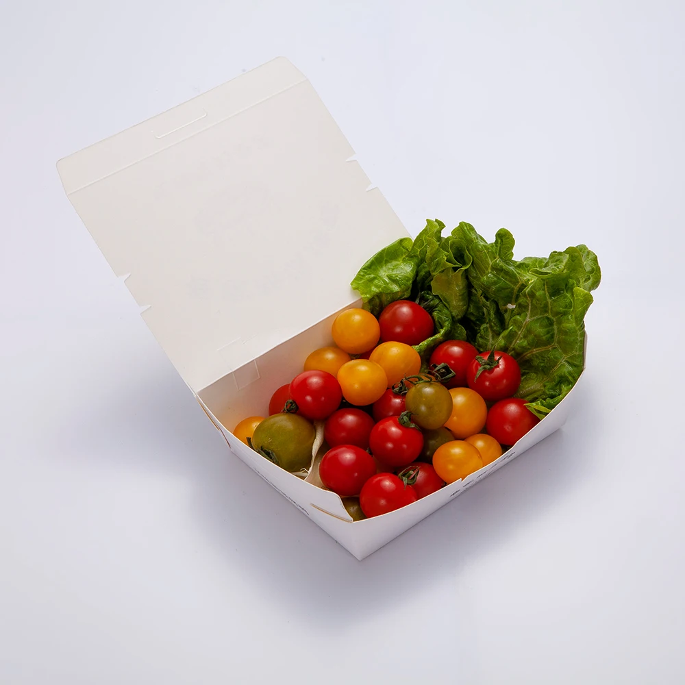 Custom Eco Disposable Kraft Restaurant Chinese Noodle Chicken Packaging Togo Containers Take Away Lunch Packing Food Paper Box