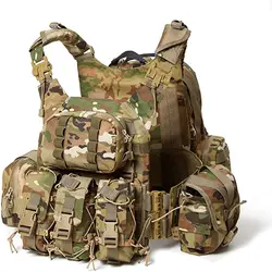Military Modular Assaults Vest System Compatible with 3 Day Tactical Assault Backpack, OCP Camouflage,Army Vest