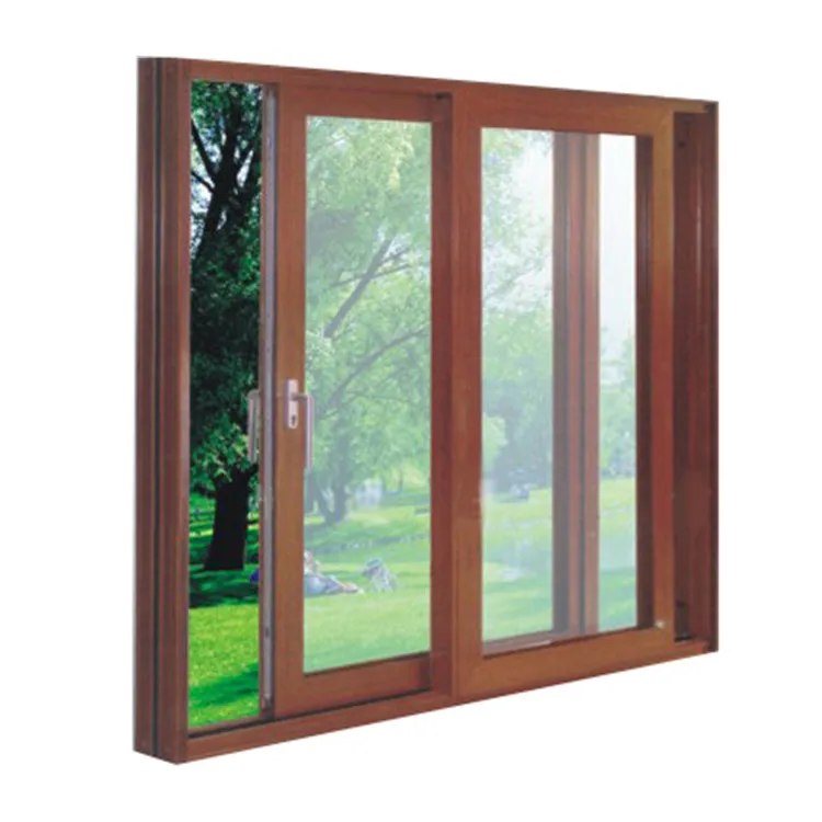 
Деревянные цветные алюминиевые закаленные стеклянные раздвижные двери 