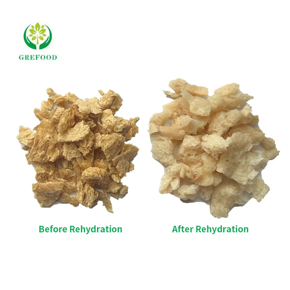 High-quality soy products cheap canned meat ingredients 50% ~ 68% soy protein TVP fast delivery textured vegetable protein TVP