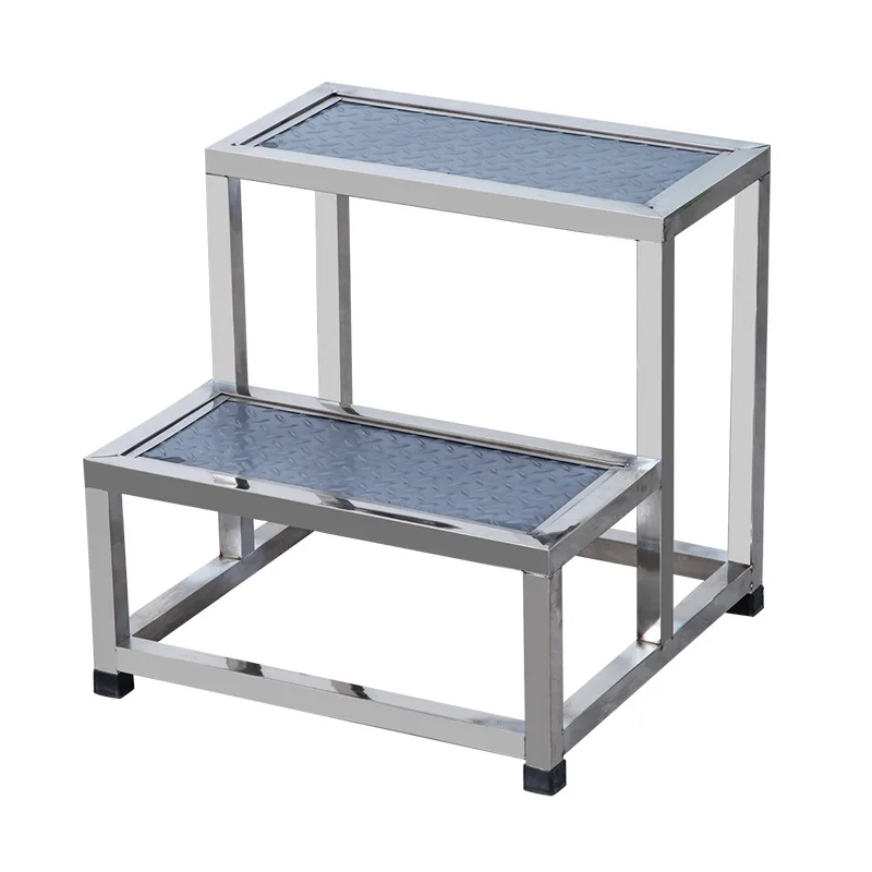 High quality Hospital or clinic furnitures stainless steel medical foot step single layer double layer footstool stool