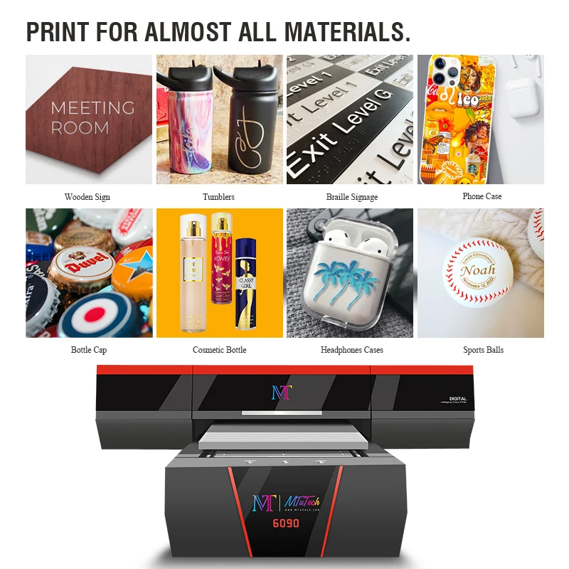 Versatile Small Format UV Digital Flatbed Printing Machine 6090 for Souvenirs & Promotional Products Printing