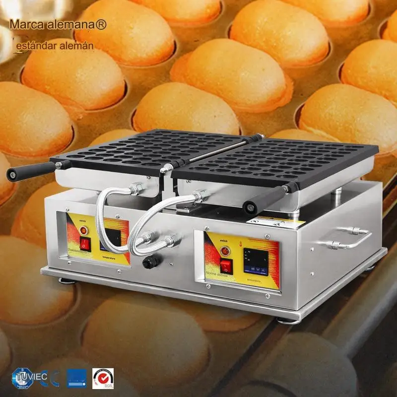Best selling commercial electric egg waffle maker industrial waffle maker machine with adjustable temperature control knob