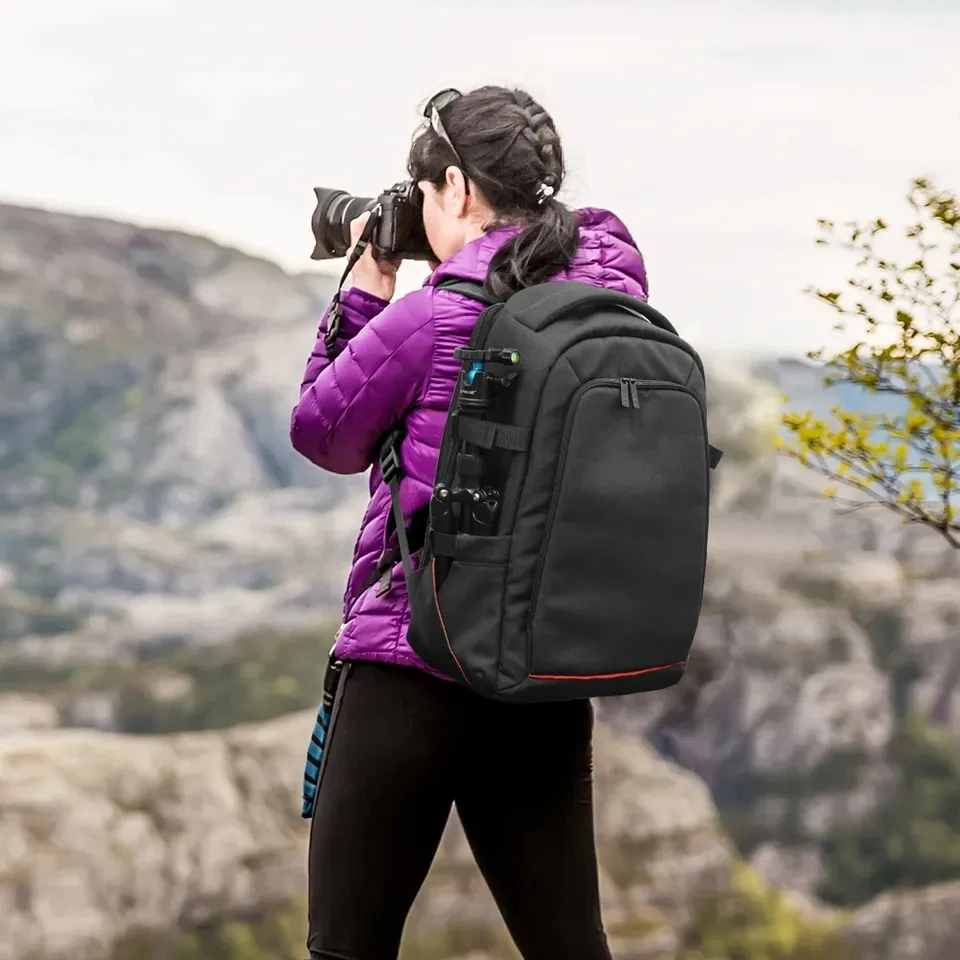 Waterproof Camera bag Backpack custom camera & video bag DSLR/SLR Photography Camera Bag with Tripod Holder&Laptop Compartment