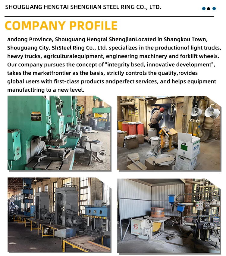 New Inch Industrial Steel Rim Manufacturer s Split wheel Forklift Wheel Rims Forklift Parts