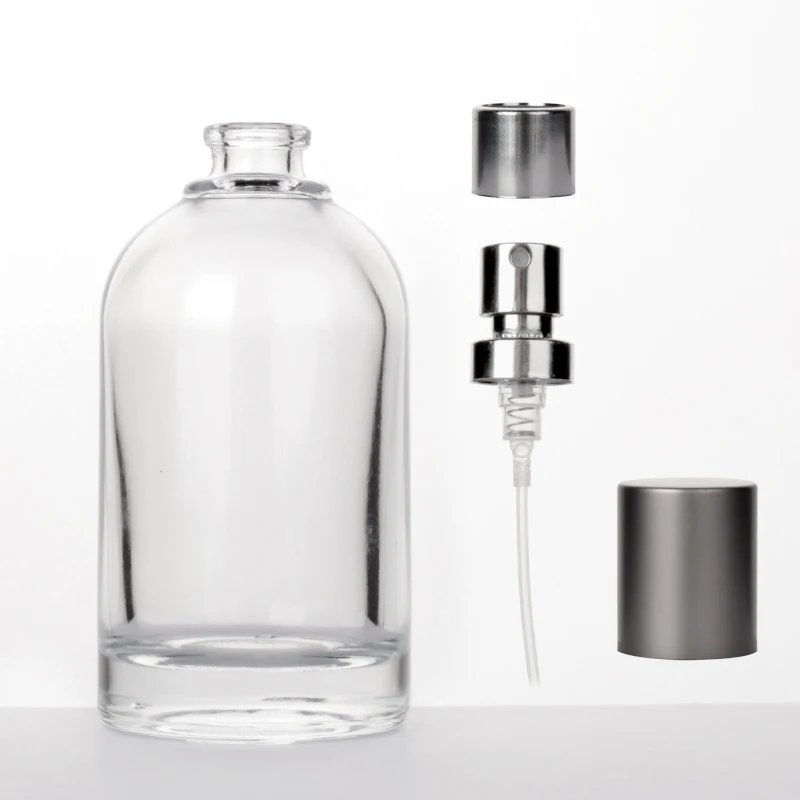 DAS New Design Cologne Bottles For Men Round Glass Spray Bottle Perfume 30 ml 50 ml 100 ml With Metal Cap