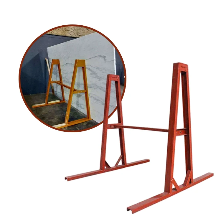 Speedone Custom Quartz Granite Stone Glass Showcase Storage Adjustable Metal Industrial Rack Shelf Slab A Frame Rack