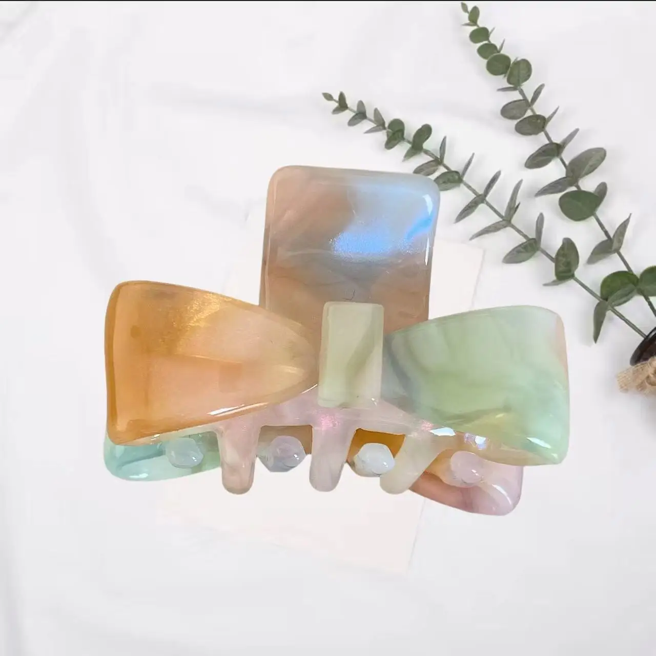 Exquisite Butterfly Knot Hair Claw Clip New Style Elegant Acetate Hair Claw for Ladies and Girls Small and Cute