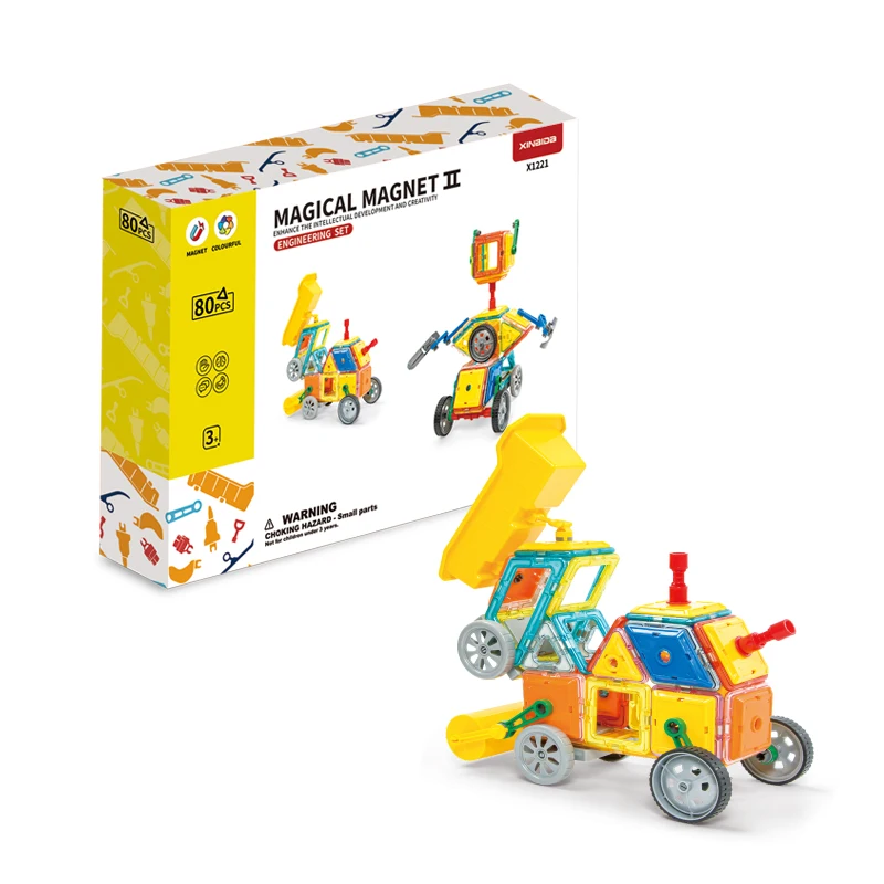 STEM Educational Construction Kit 3D car and auto Magnetic Toys Magnetic Stem Toys Birthday Gift
