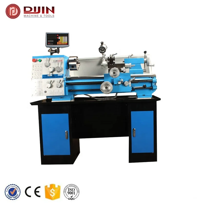High precision of mini metal lathe machine 1.1KW spindle bore 38mm threading without change gear