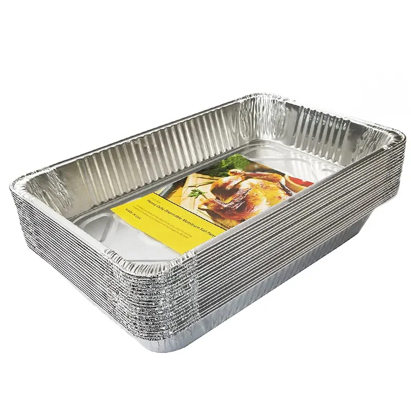 RE320 Heavy Duty Large Aluminum Foil Pan/Tray Disposable Aluminium Foil Containers