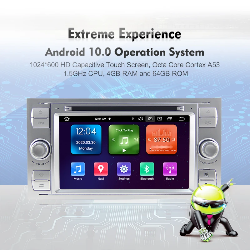  Ersan PX5 Android 10 автомобильная навигация автомобильный DVD-плеер автостерео Автомобильный GPS для Ford Focus Mondeo Kuga с внутренним Carplay DSP