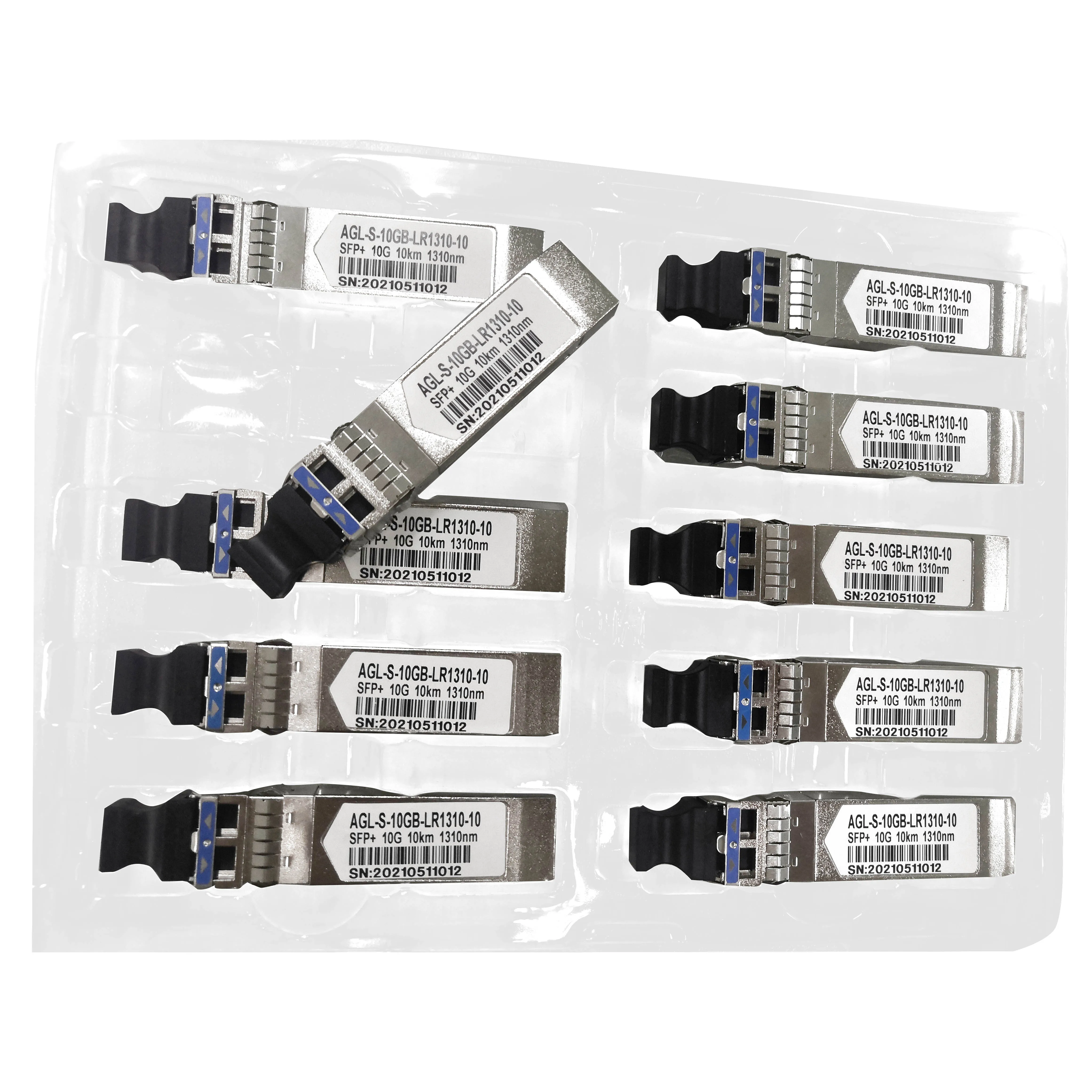 Hot pluggable 10km to 80km lc 10gb fibra optica transceptor sfp