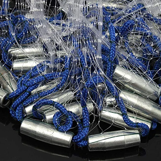 Factory price 5 ft fishing net nylon net cast net with single or double knot monofilaments PE polypropylene