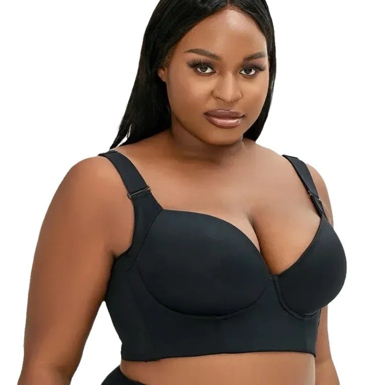 In- Stock Women Underwear Large Size Seamless Underwire Bra Push up Sports Bra Plus Size Bras