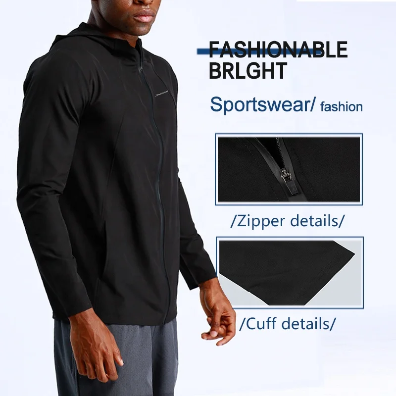 Custom Mens Winter Jacket Outdoor Fitness Jogging Sportswear Basketball Football Sport Jacket Men Zipper Wholesale Clothes