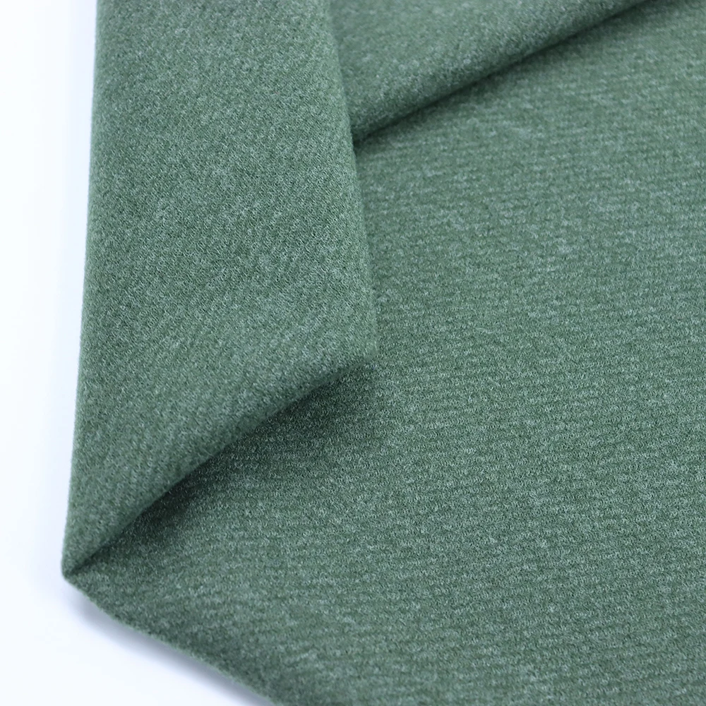 Spot custom pure color wool woolen fabric 380g viscose autumn and winter overcoat clothing apparel fabric