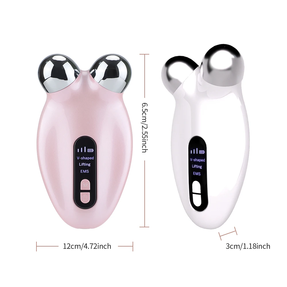 KKS Rejuvenation Skin Tightening Wrinkle Beauty Device Facial Lifting EMS Face Roller Massagers Microcurrent Facial Massager