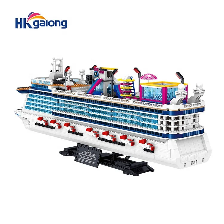 ZHEGAO smart build block set stick toy The Norwegian Flyer build block family game toys blocks numbers over 1000PCS