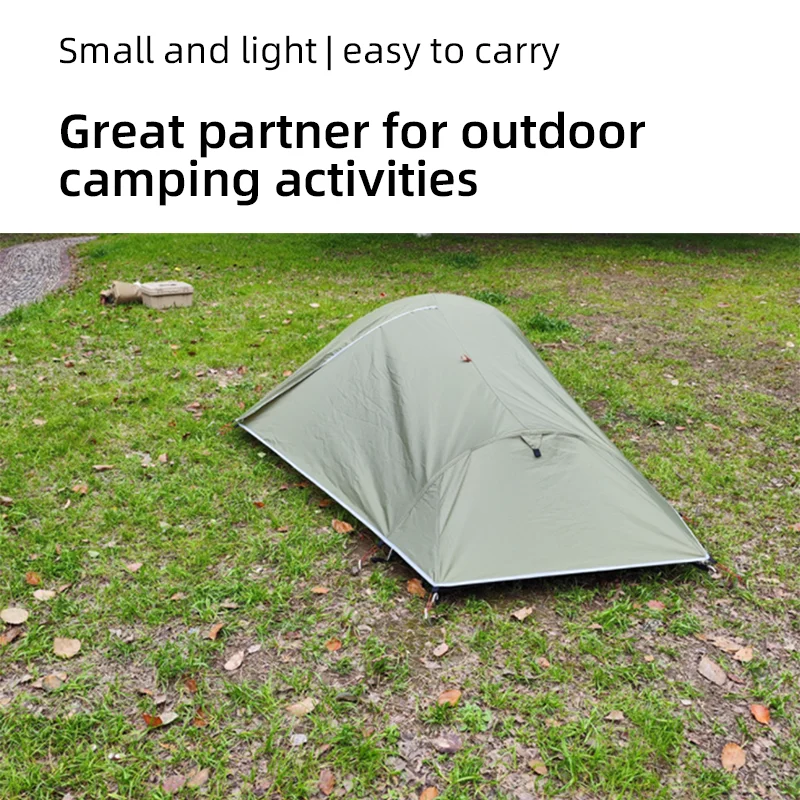 Outdoor single-soldier tent convenient rain-proof and sun-proof double-layer multi-functional customizable tent