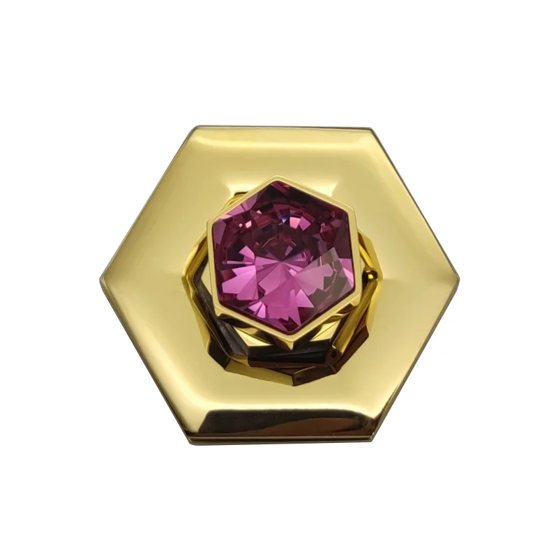 Carosung Custom High Quality Bag Fittings Hardware Luxury Rhinestone Women Metal Twist Locks Handbag Turn Lock For Leather Bags