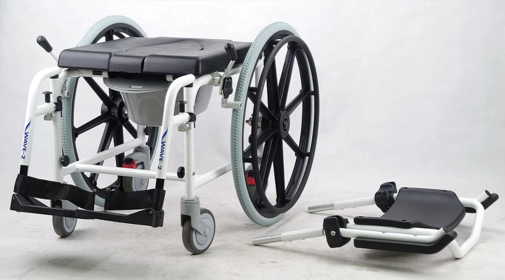 manual commode aluminum wheelchair