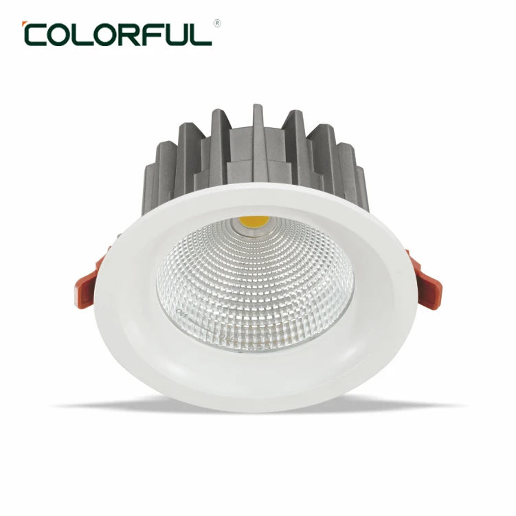 Hot sale module led light recessed downlight 15W 30W 40W 50W low power consumption super bright High CRI cob spotlight aluminum