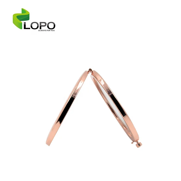 Sublimation personalized handheld mirror, Newest type Metal Pocket Mirror for heat press from LOPO