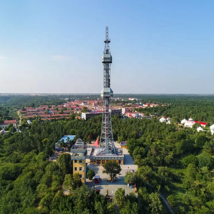 
Tv antenna tower communication tower spiral cable wind turbine mast tower 