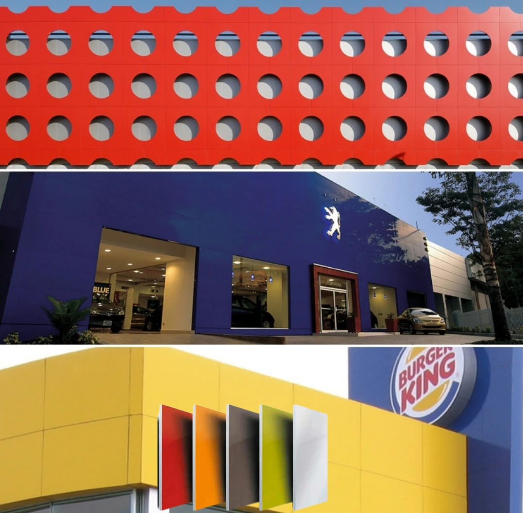 3mm 4mm 5mm 6mm  Alusong alucobond  aluminum composite  wall panels building material PVDF OEM brand acp
