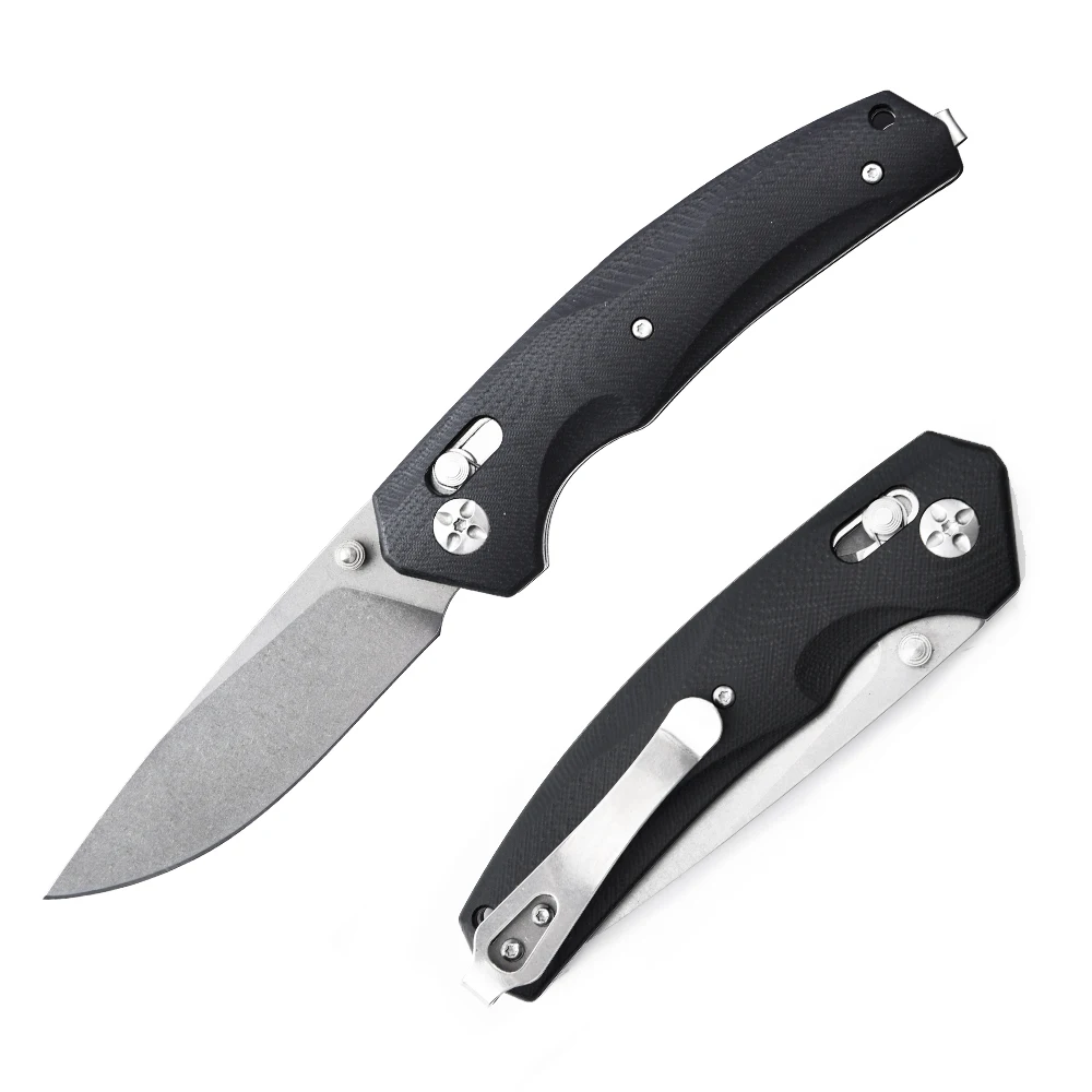 OEM/ODM custom EDC outdoor hunting tactical knives G10 handle material pocket  survival camping folding knife knifes couteau