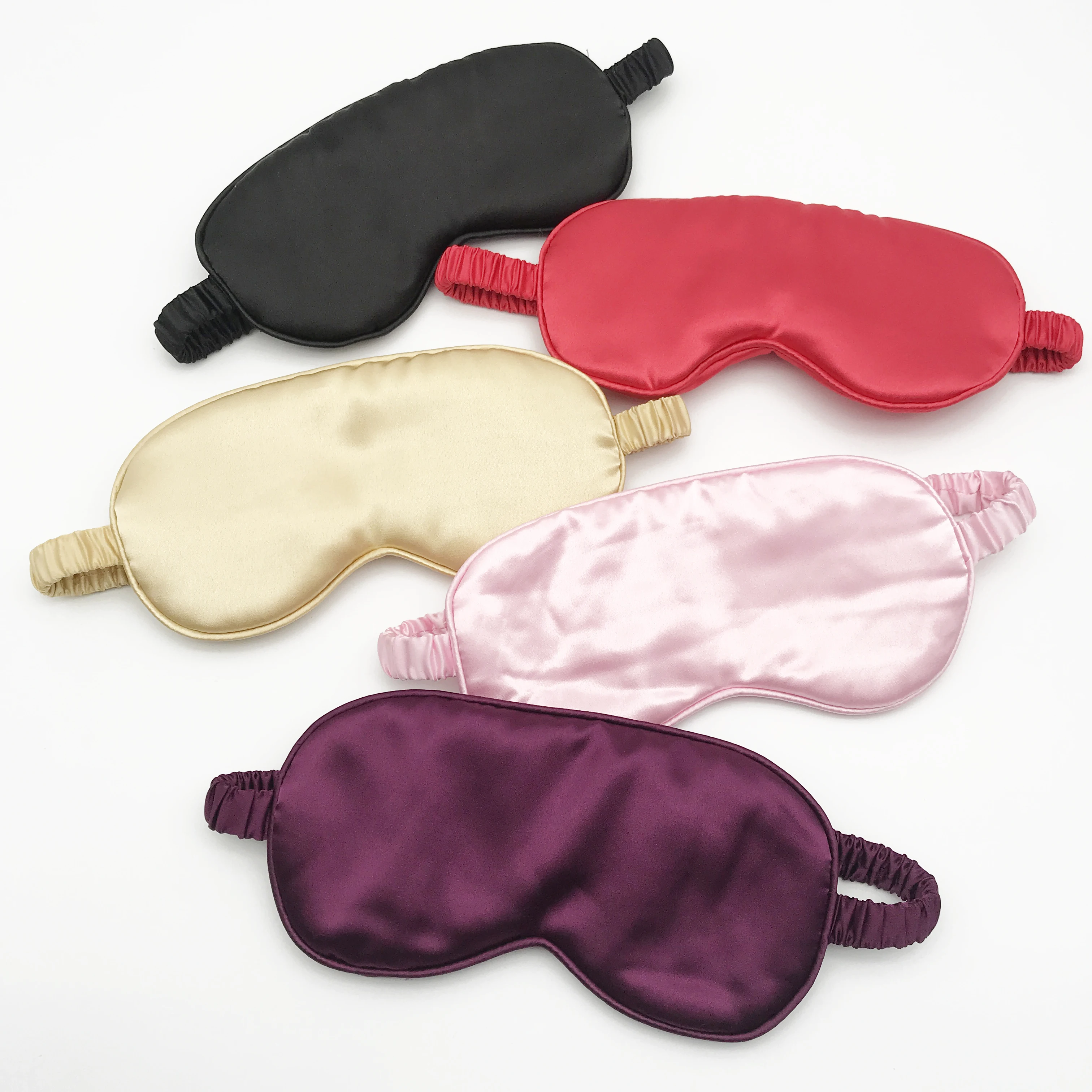 Wholesale pillow case set silk sleeping eye mask hair scrunchies hair bonnet with envelop satin pillow case