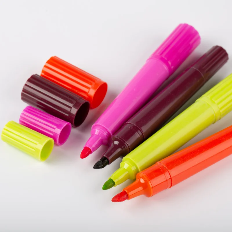 XY POP Pens 12 Colour Oil Based Permanent Marker Pen Oily Large Dual Tip Poster Pen