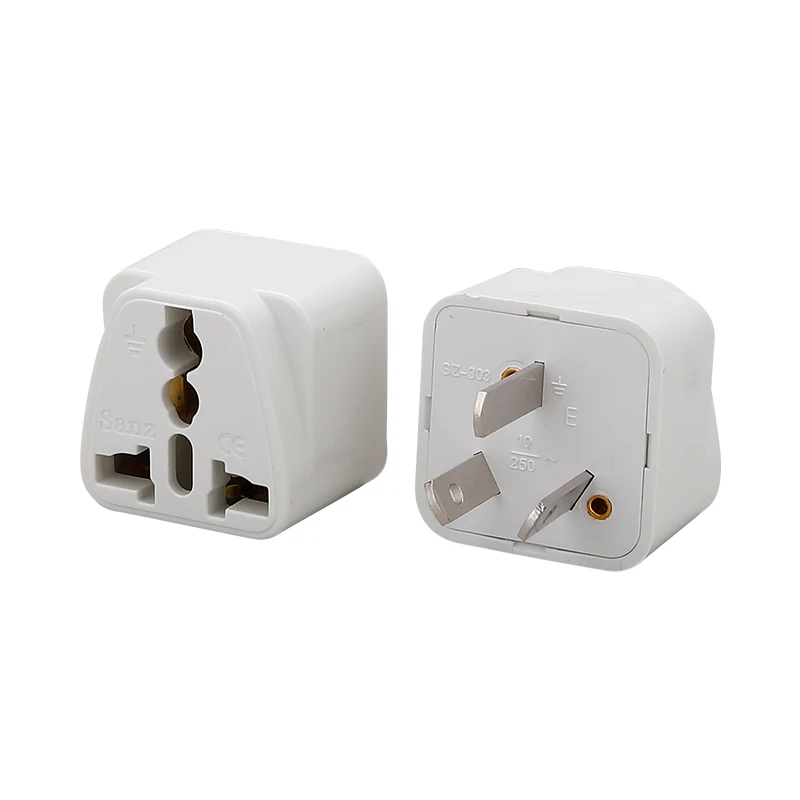 Copper universal to AU plug adapter type-I 3 pins US AU UK to Australian travel conversion plug Socket New Zealand plug adaptor