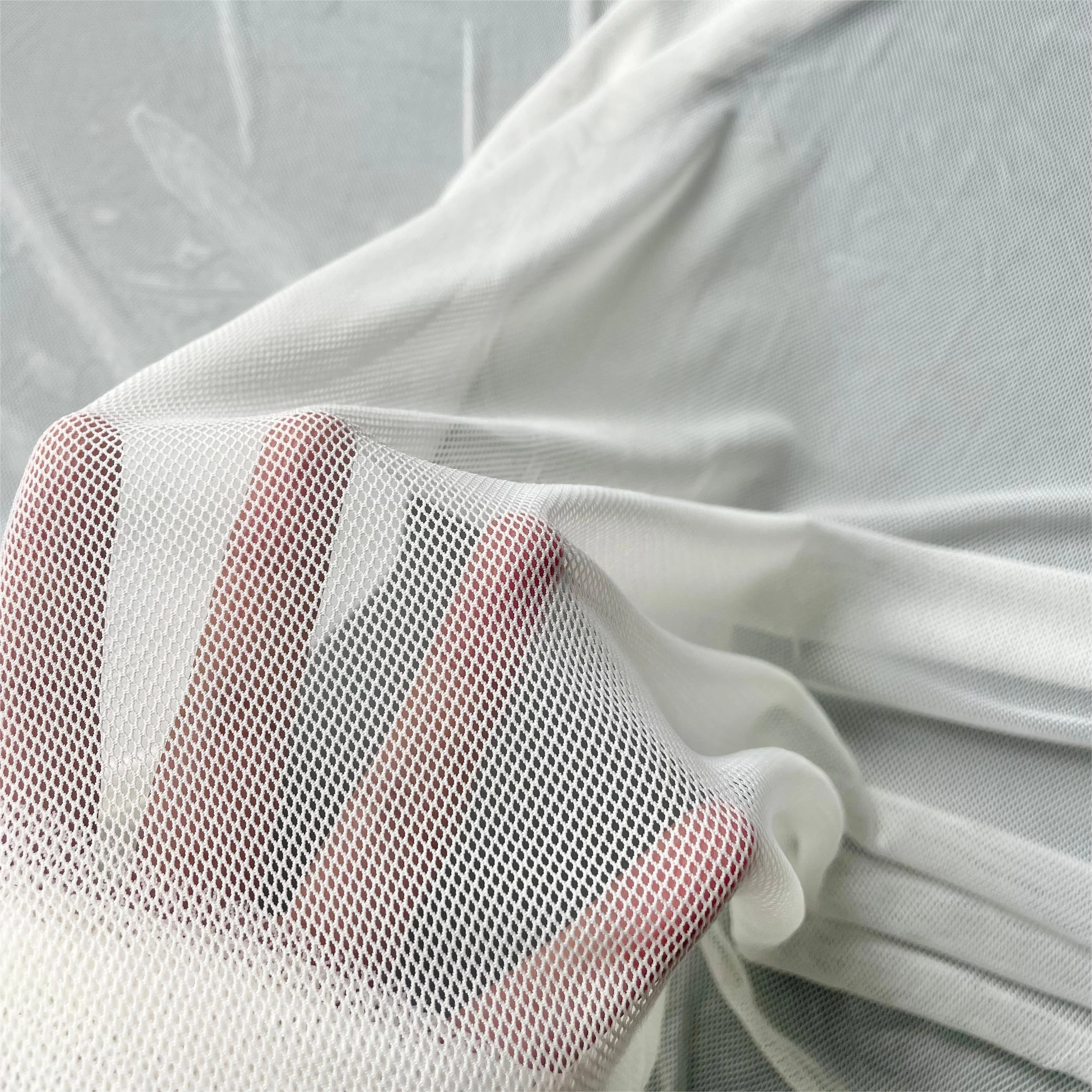 Nylon Spandex 4-way Stretch Mesh Fabric Clothing Lining Swimsuit Underwear Bra Jacket Skirt Wedding Curtain Home Textile