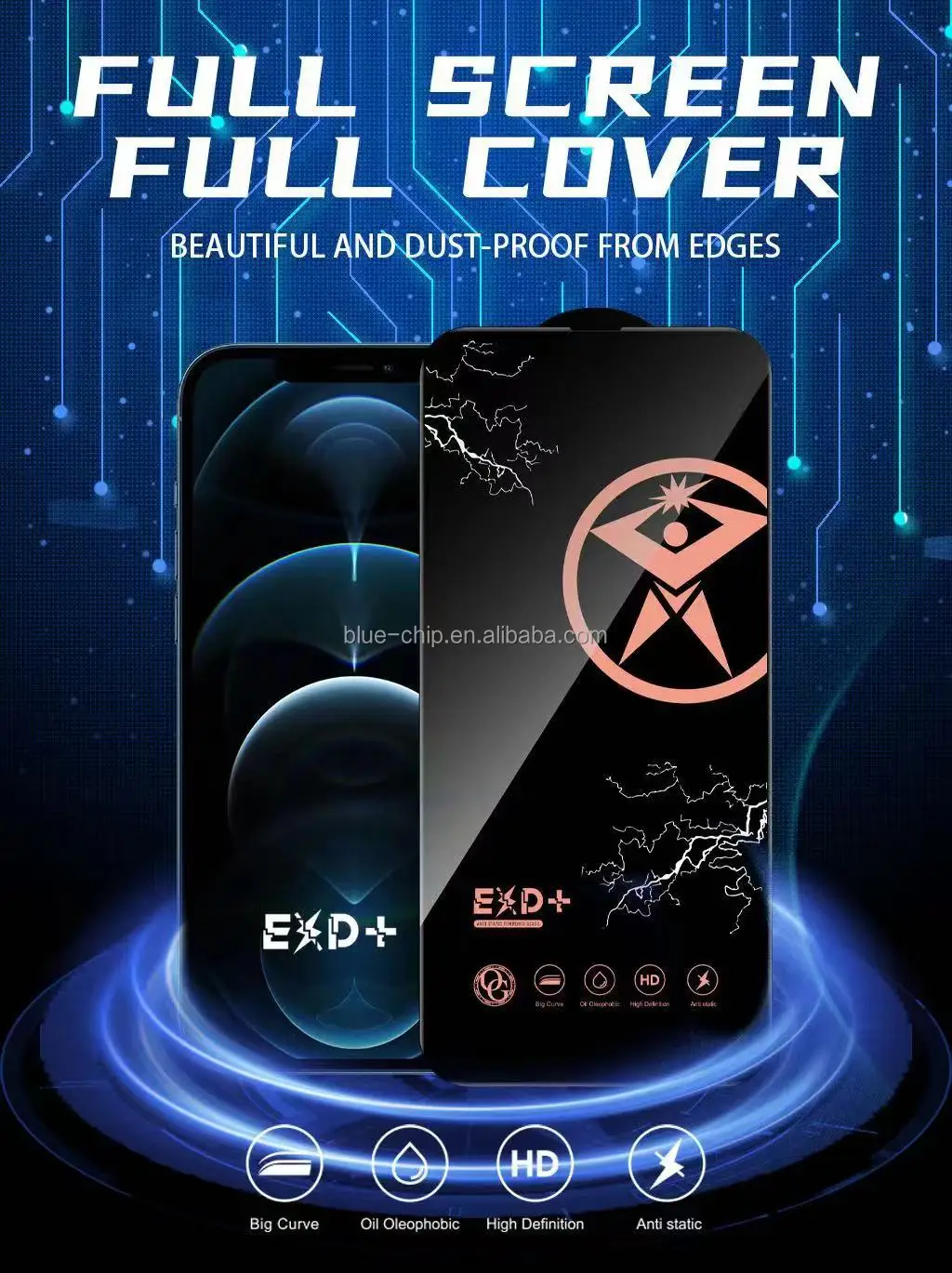 Anti Fingerprint Oil 9D 0.3Mm Og Tempered Glass Film Antistatic Mobile Phone Cell Screen Protector For Infinix Hot 50 Pro 4G