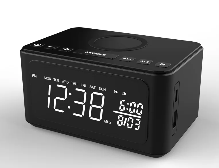 Bluetooth Speaker wireless charging clock kts 1762 ic chip for desk 271 bass new battery wholesale portable multifunctional