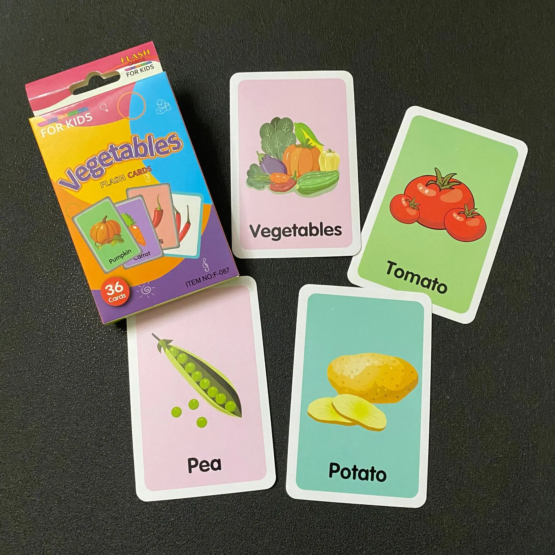 36pcs Flash Cards Toddler Alphabet Flash Card Animals Fruits Colors and Body Parts Sight Word Flash Cards for Kids