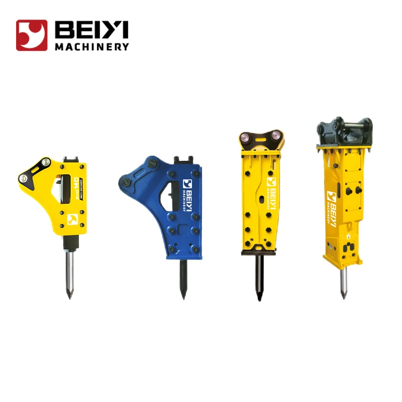 Hydraulic Breaker Hammer for Mini Excavator - Durable, Heavy-Duty Hydraulic Rock Breaker with Fine Heat Treatment Design