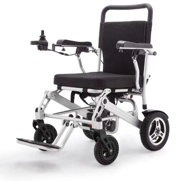 Full Automatic Folding Electric Wheel chair Aluminum Brush Motor 250w*2 Power WheelChair With Lithium Battery