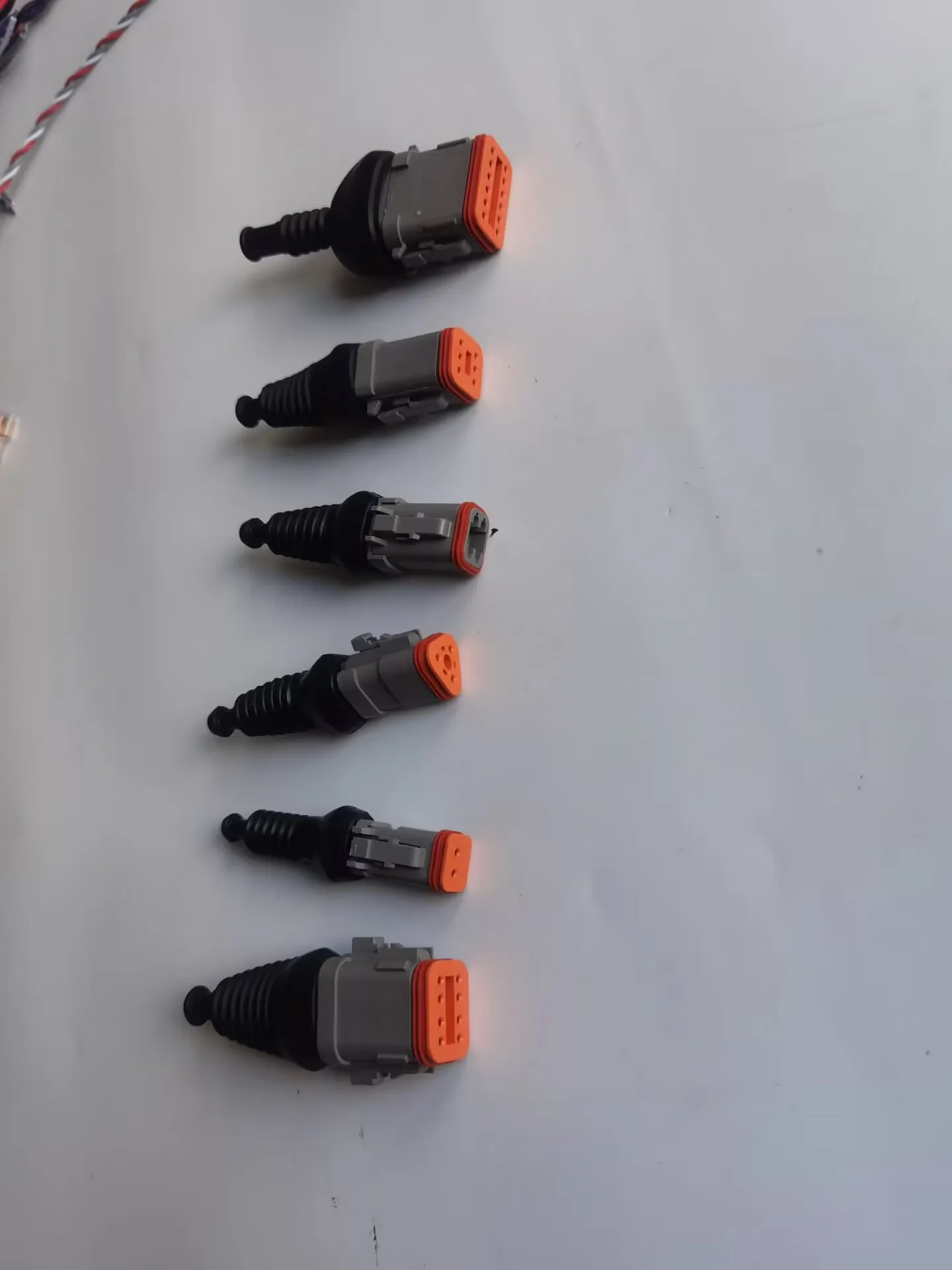 1p/2p/3p/4p/5p/6p tyco deutsch Electrical auto wire Connector rubber boot connector