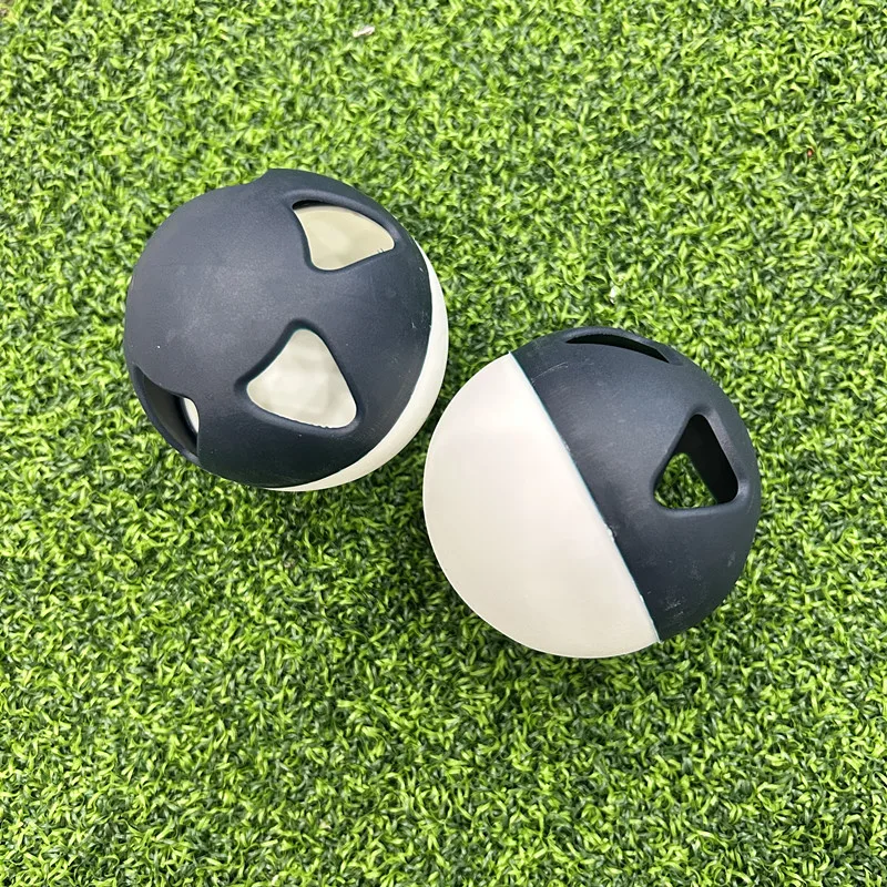 JINLANGTE 9-дюймовый двухцветный бейсбольный мяч с отверстиями тренировочный