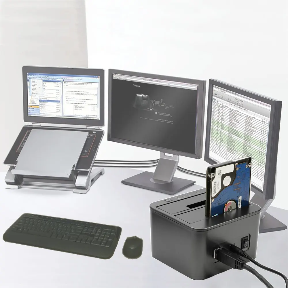 FIDECO Fast Charging HDD Docking 2.5 3.5 Sata Hard Drives to Usb 3.0 Dock Station Hdd Offline Clone Usb 3.0 Hub Hdd Docking Station