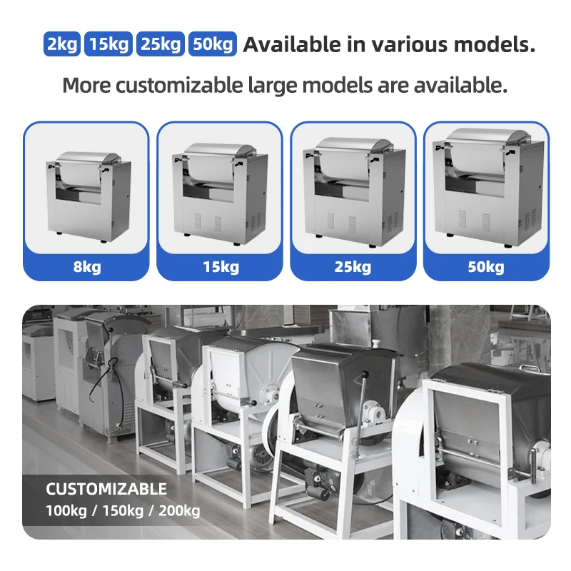 10l 20l 30l 40l 50l 60l 80l 100l 200l 10kg 15 kg 20kg 25kg 50kg 75kg 100kg 120 kg 150 kg 200kg automatic dough mixer machine