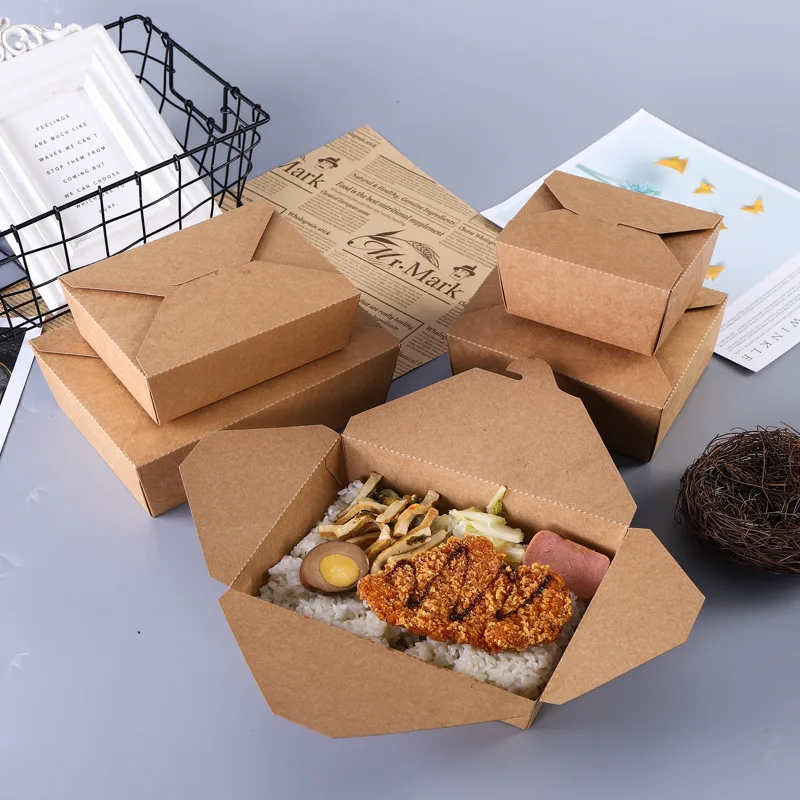 Advertising Verre Temperature Wok Customizable Packing Folded Origami Black White Food Phone Box