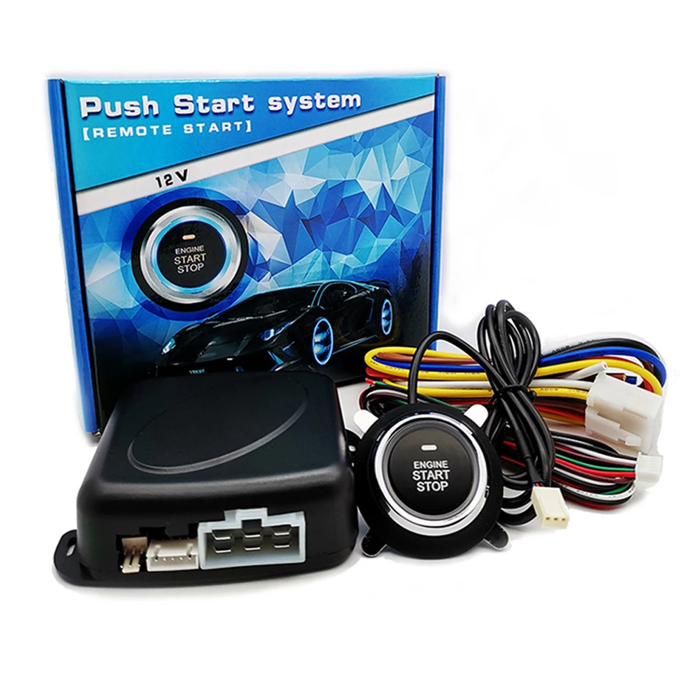 2022 Easy to install push button start stop engine system remote start system for car alarms