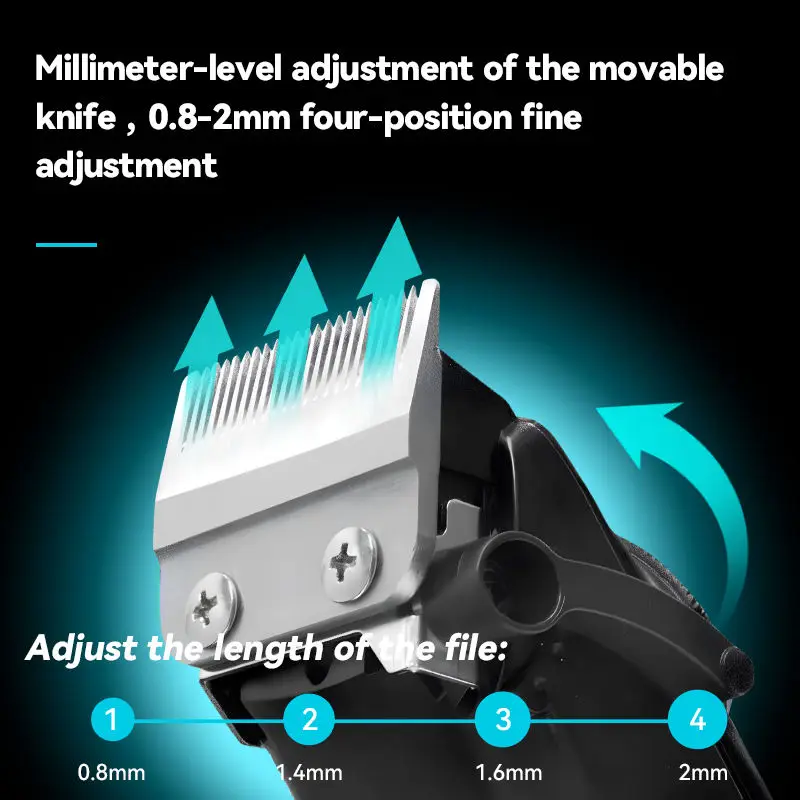 Km-2279 Lcd Digital Display Metal  Hair clippers Kemei Usb Current Hair Cut Electric Hair Trimmer Cutter